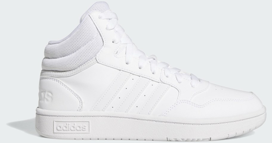 tall white adidas sneaker