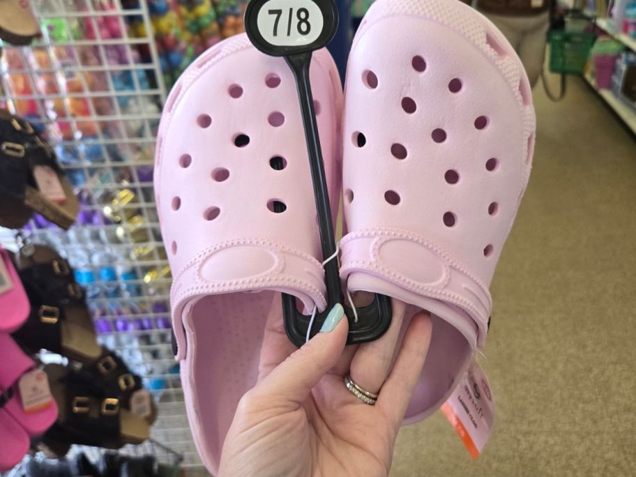 pink MySoft Girls Clogs in had in store