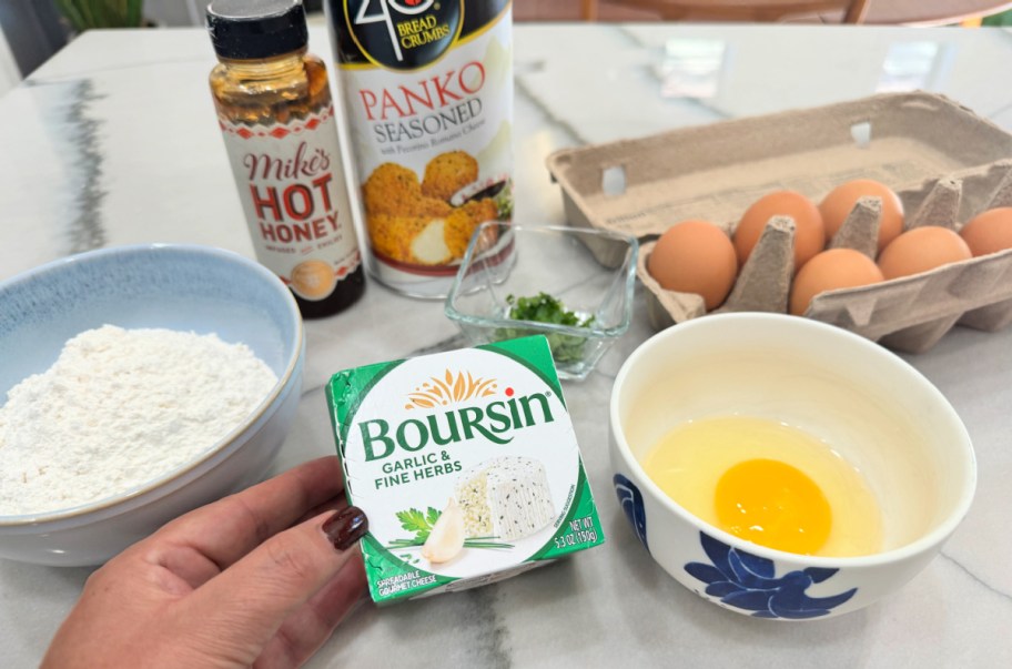 ingredients for baking boursin cheese appetizer