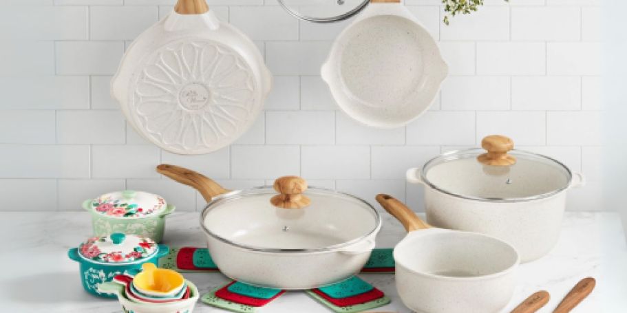 The Pioneer Woman Cookware 30-Piece Set Only $79.88 Shipped on Walmart.com (Reg. $160)