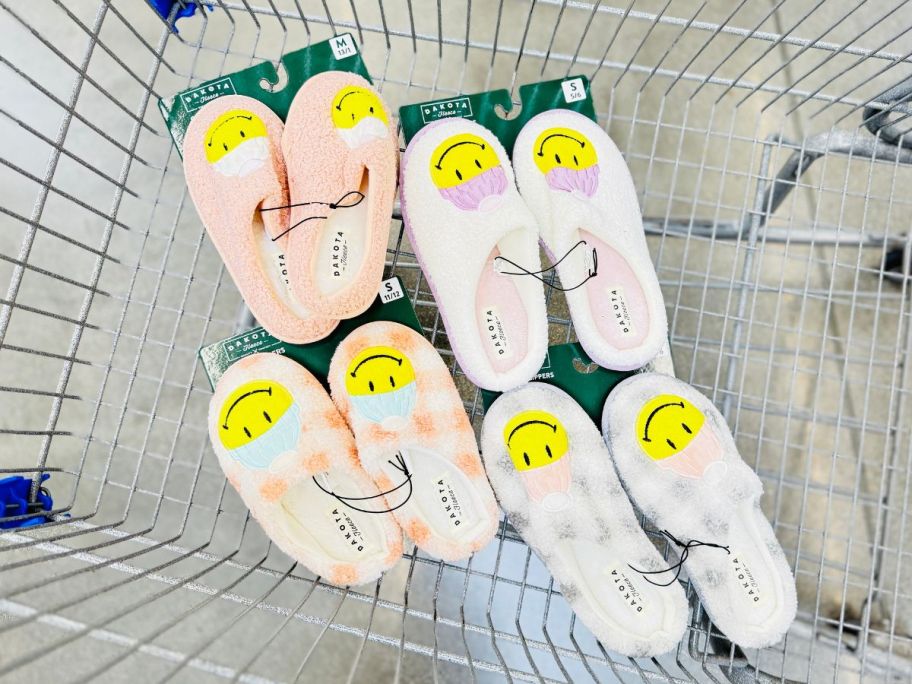 four pair of womens slip-pers