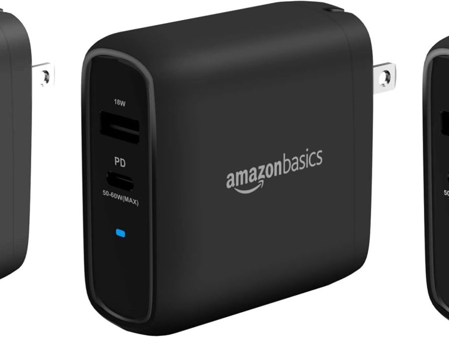 Amazon Basics 4-Port Wall Charger stock image