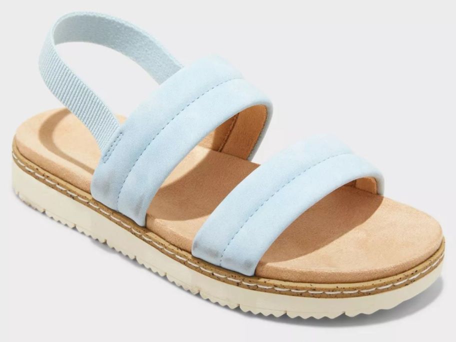 A blue kid's sandal