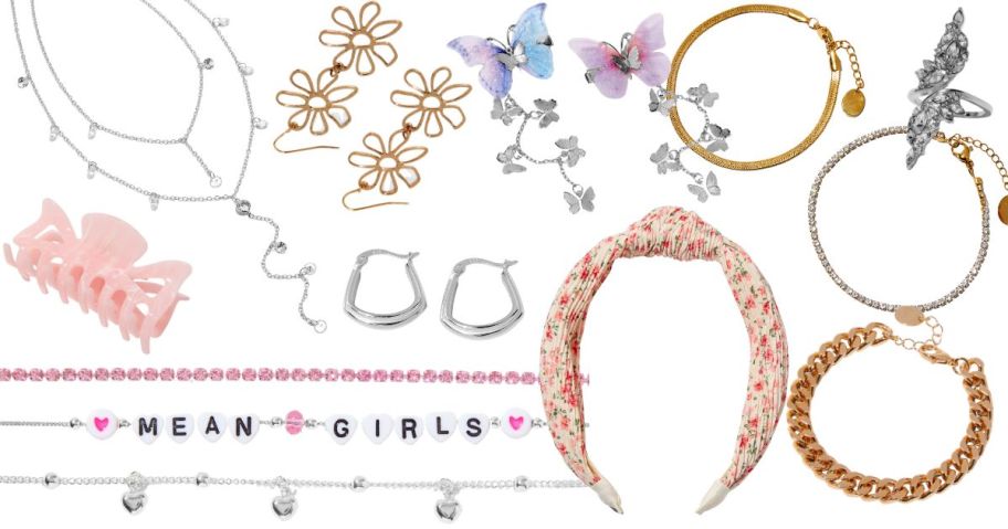 Claire's 10 for $10 Sale hair and jewelry items