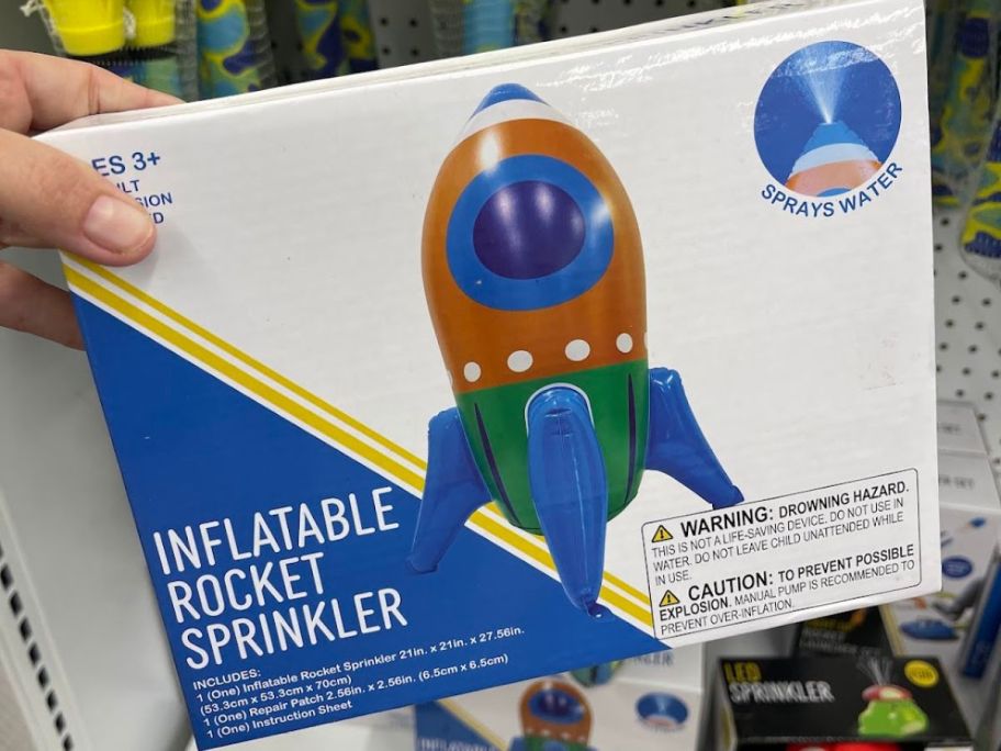 Five Below Inflatable Rocket Sprinkler