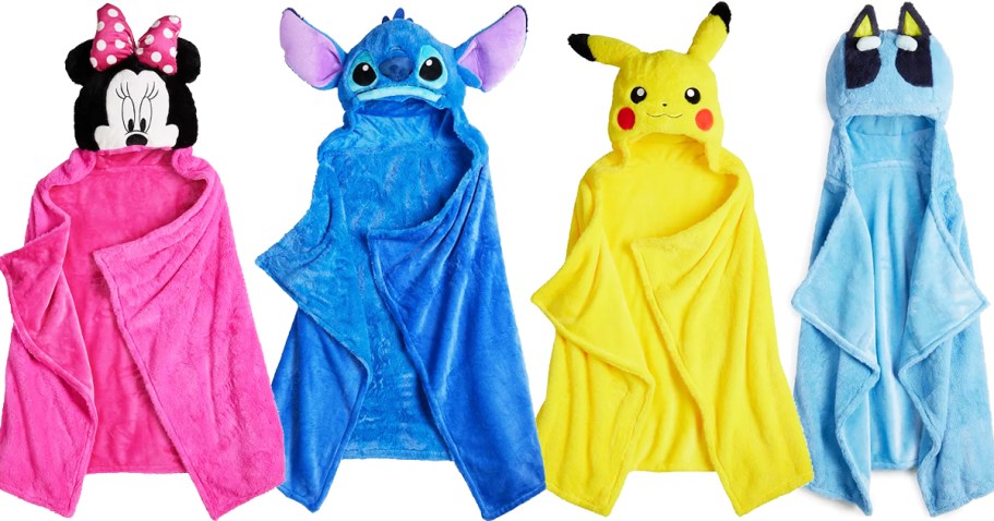 Kids Character Hooded Blankets Only $10 on Kohls.com (Regularly $40)