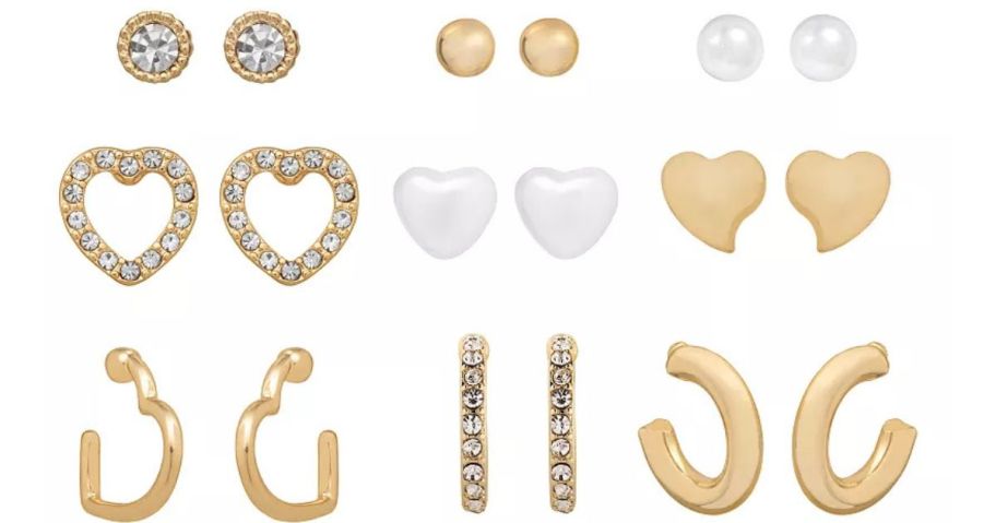 A 12 pack of earrings 