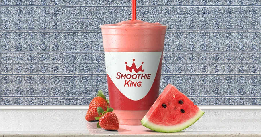 FREE Smoothie King Watermelon Hydration Smoothie – No Purchase Needed!