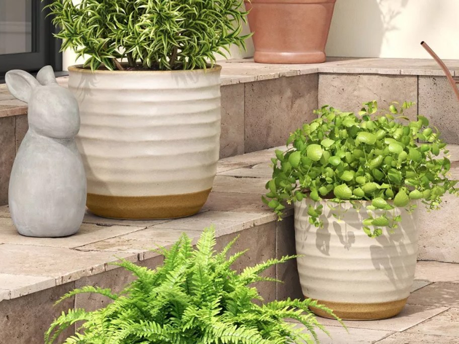 Threshold Split Glaze Ceramic Indoor Outdoor Planter Pots