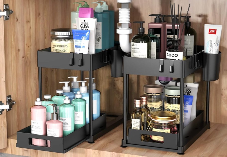 Under the Sink Organizers 2-Pack Only $14.99 on Amazon (Just $7.49 Each)