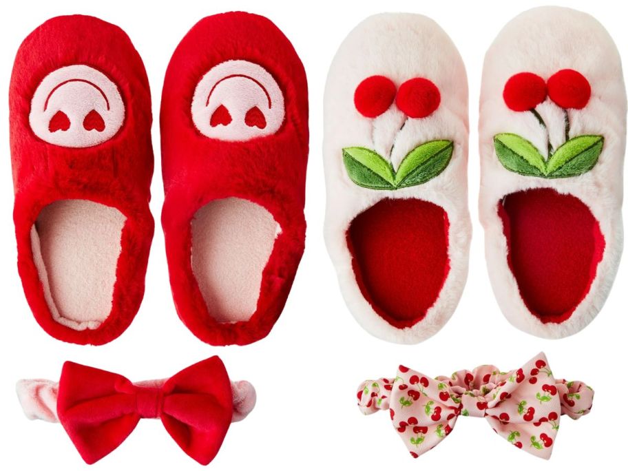 Walmart Slippers and Headband Sets