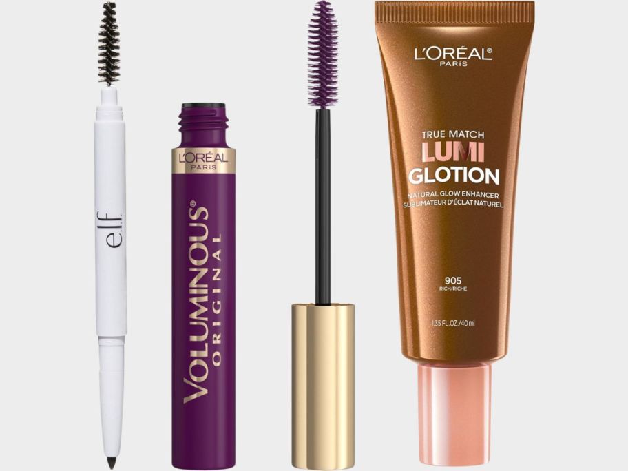 brow pencil mascara and tinted moisturizer