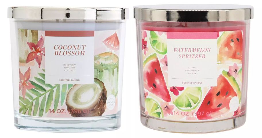 a coconut blossom and watermelon spritzer somona goods for life candke stock image