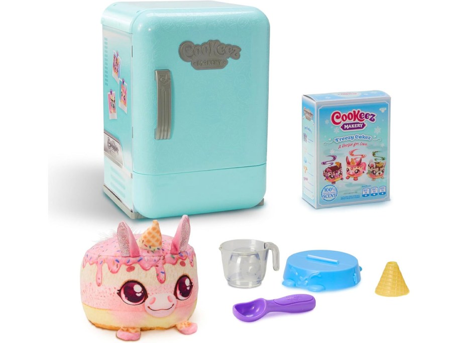 cookeez freezer, plush, and accessories