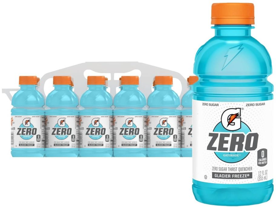 Gatorade Thirst Quencher 12oz 12-Pack - Glacier Freeze stock image