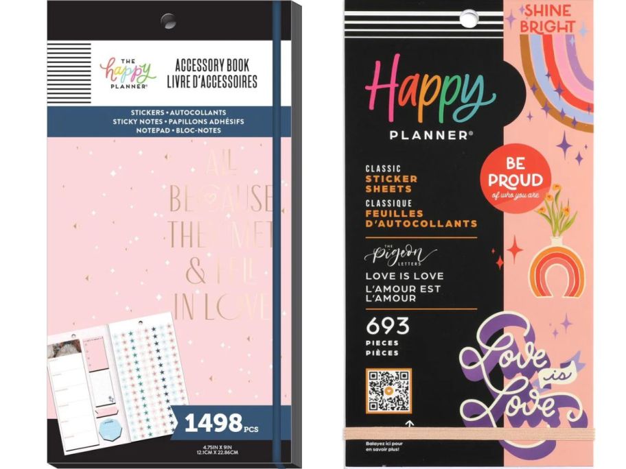 Happy Planner Sticker Books stock images