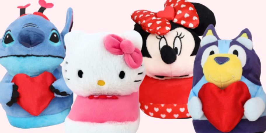 Kids Valentine’s Character Slippers Just $9.98 on Walmart.com | Stitch, Hello Kitty & More