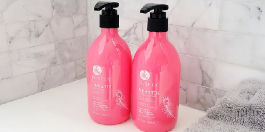 Luseta Keratin Shampoo & Conditioner Set Just $15.59 Shipped on Amazon | Restores Damaged Hair