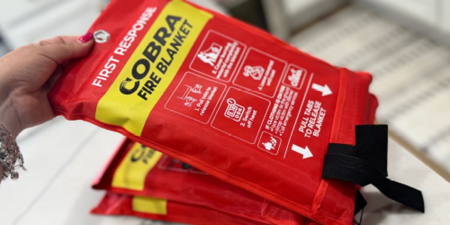 Emergency Fire Blankets from $6 Each Shipped on Amazon (Faster Than a Fire Extinguisher!)