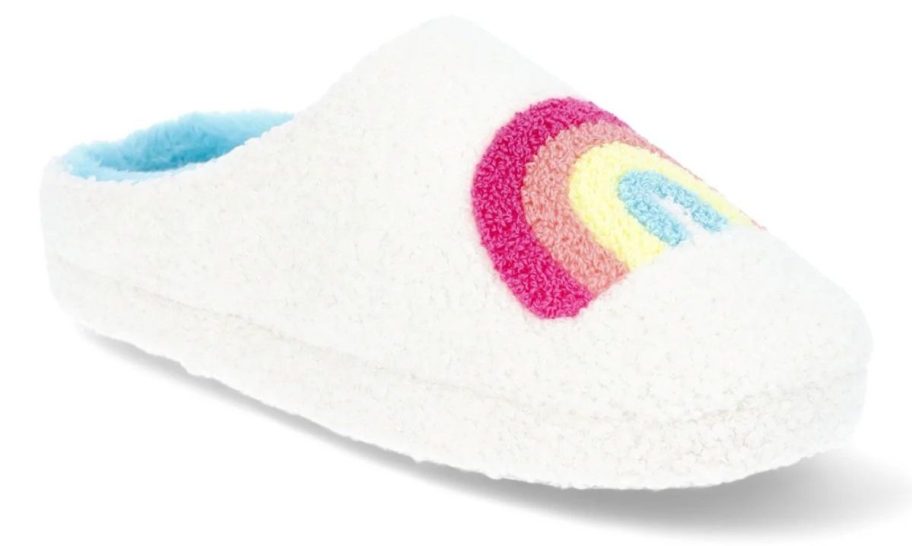 rainbow print No Boundaries Women's Icon Slipper stock image
