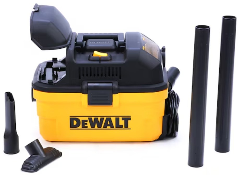  yellow and black DEWALT Corded Wet/Dry Shop Vacuum