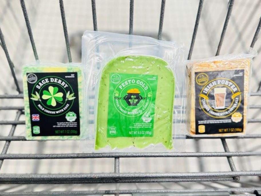 Aldi Irish Cheese Pesto, Porter, & Derby