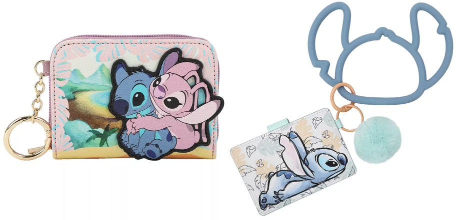 Disney's Stitch & Angel Zip-Around Wallet and Stitch Wristlet Wallet