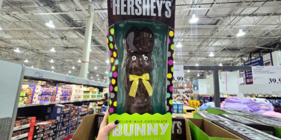 New Costco Easter Finds: HUGE Hershey’s Chocolate Bunny Only $13.99 + More!
