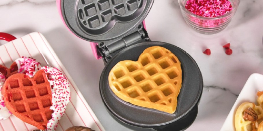Mini Heart-Shaped Waffle Maker Only $4 on Walmart.com (Regularly $9)