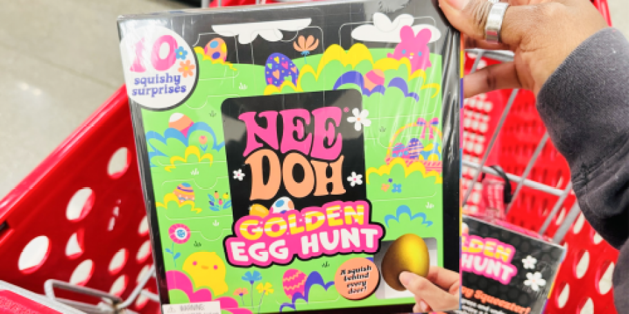 Nee Doh Golden Egg Hunt Just $9.99 on Target.com | 10 Squishy Surprises Inside!
