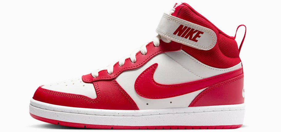red and white nike sneaker