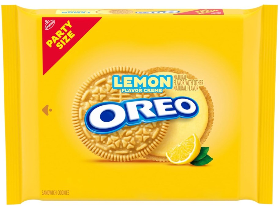 OREO Lemon Creme Sandwich Cookies Party Size Bag