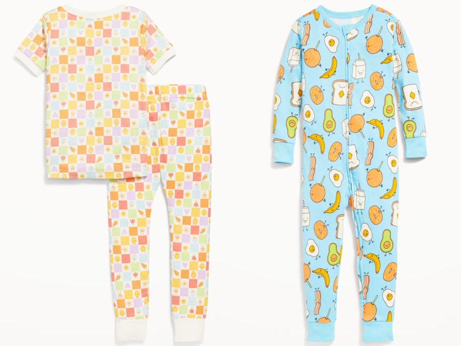 two piece and onesie pajamas