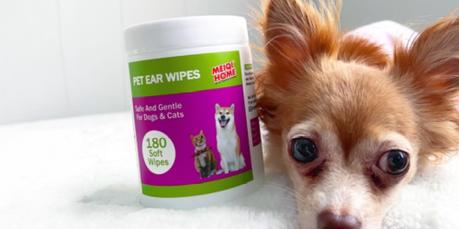 Pet Ear Cleaning Wipes 180-Count ONLY $3 Shipped for Prime Members (Reg. $15)