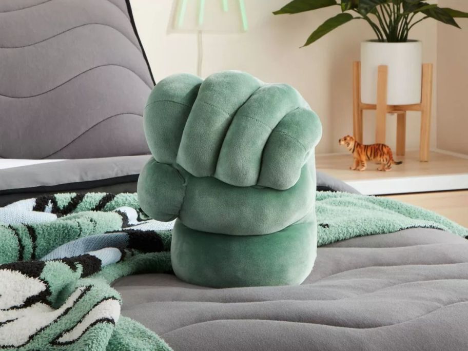 Pillowfort Marvel Decorative Throw Pillow of a Hulk Fist