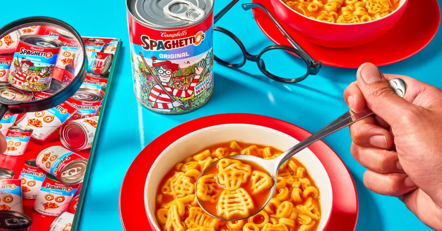 Campbell’s SpaghettiOs Cans from 76¢ Shipped on Amazon (Disney Princess, Where’s Waldo, & More)