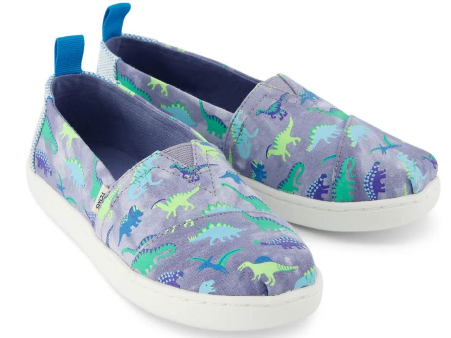 TOMS Alpargata Kids Shoes Dino Print