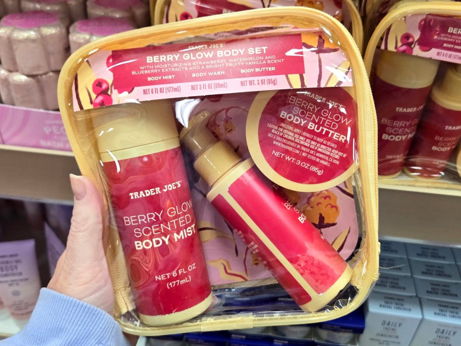 Trader Joes Berry Glow Body Set