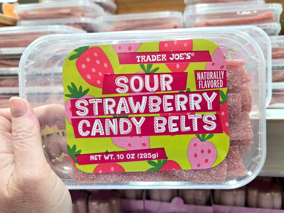 Trader Joes Sour Strawberry Candy Belts