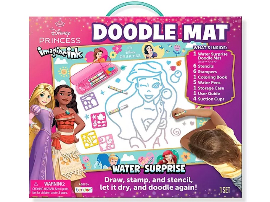 princess doodle mat activity kit box