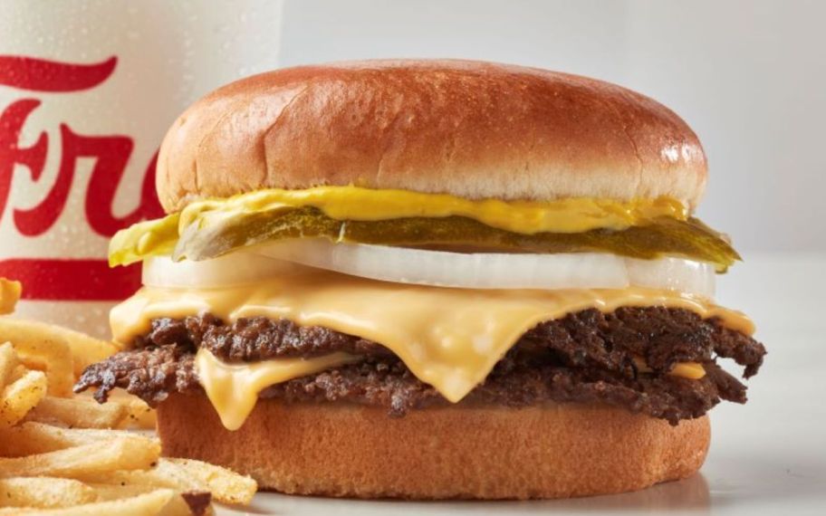 a freddys original double cheese burger