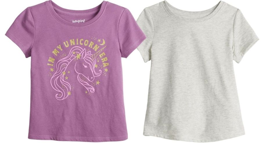 two girls short sleeve tees