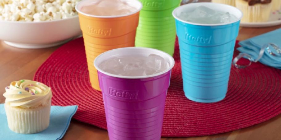 100 Hefty Disposable Plastic Cups JUST $8.40 Shipped on Amazon