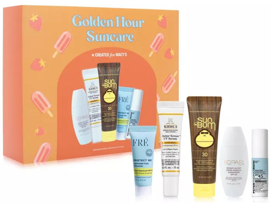 Created For Macy's 5-Piece Golden Hour Suncare Set stock image