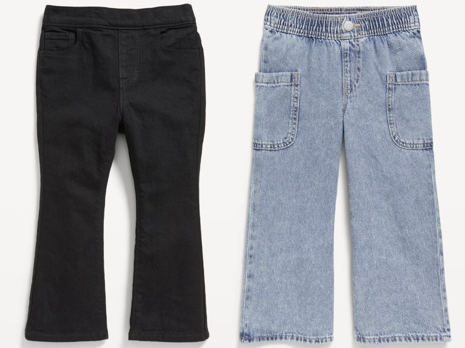 black and blue old navy toddler girl jeans