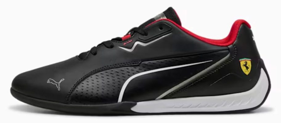 red, white, and black PUMA Men's Scuderia Ferrari Drift Cat 11 Shoe stock image