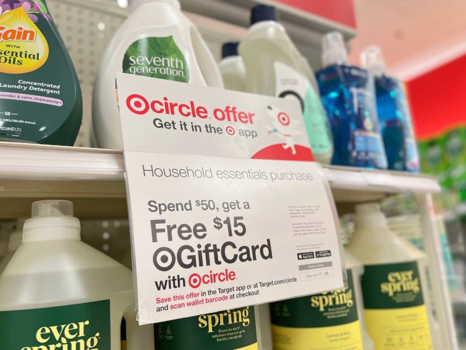 target sign for household deal 