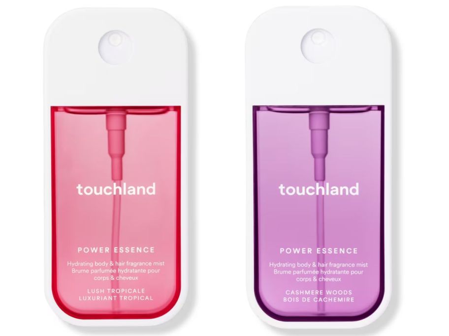 two Touchland Power Essence Body & Hair Fragrance Mists