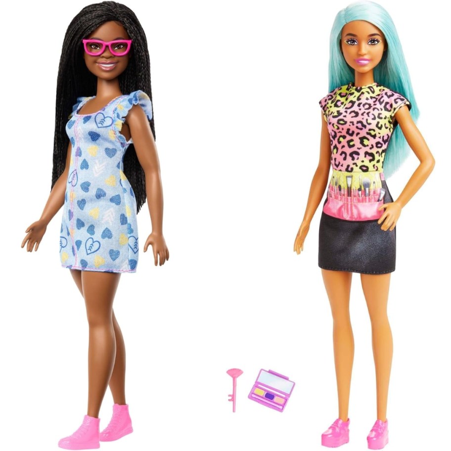 stock images of 2 Barbie dolls