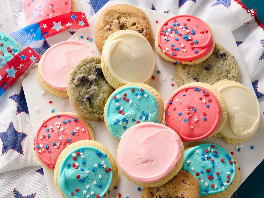A plate of Patriotic Cheryl's Cookies